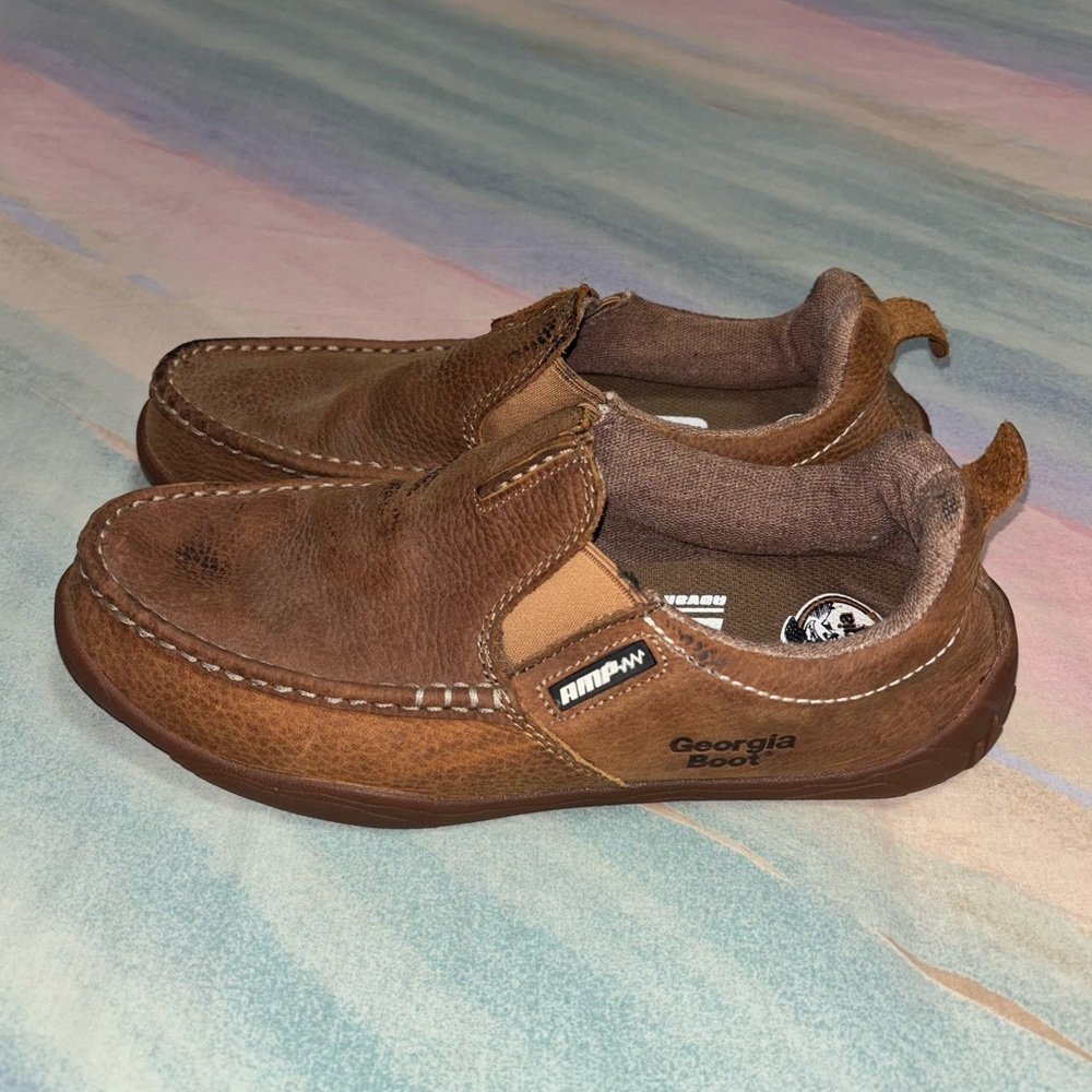 Georgia Boot Cedar Falls Brown Leather Loafer men’s 8
